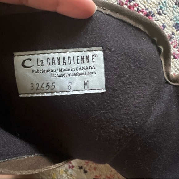 $600 LA CANDIENNE GOLDEY SUEDE BOOT STONE BROWN BUCKLES KNEE high size 8 - Picture 3 of 7